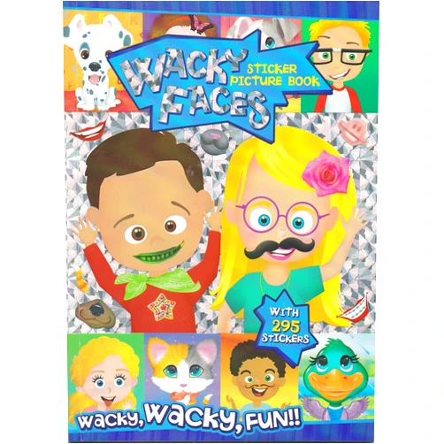 Bendon Create-A-Face Sticker Pad (Wacky Faces)