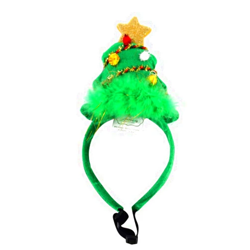 TEHAUX Christmas Pet Adorable Headband Funny Hair Festival Headdress Accessories for Dog Puppy (Size L) Dog Pupp