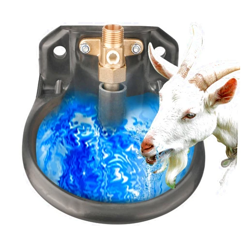 Milifun Goat Waterer, Sheep Water Bowls Livestock Water Bowl with Copper Valve, Automatic Horse Waterer Farm Automatic Waterer for Livestock.