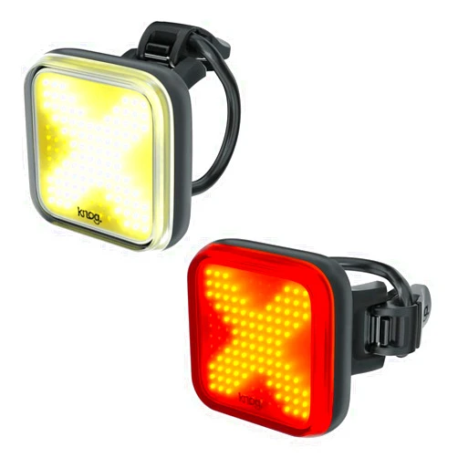 Knog Blinder Twinpack X Front and Rear Light Kit Adult Unisex, Black, One Size