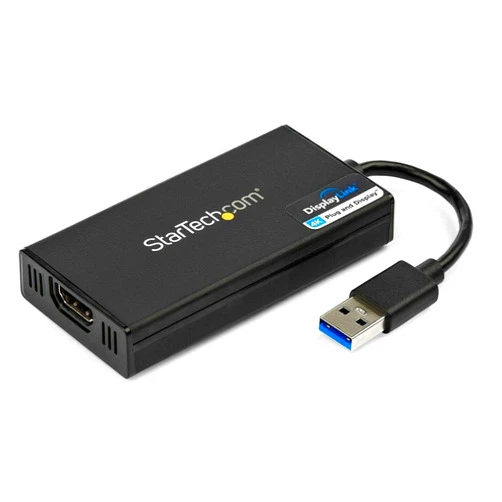 StarTech.com USB 3.0 to HDMI Adapter, 4K 30Hz UHD, USB to HDMI Display Adapter, External Adapter for Mac & Windows