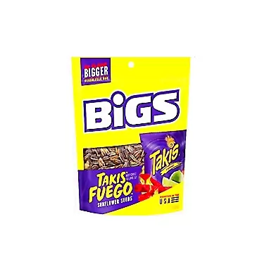Bigs Corp BIGS Takis Fuego Sunflower Seeds 3.63 oz Bag (Pack of 3)