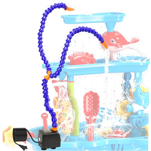 Hexola Water Table Pump, Kids Water Table Accessories 16 Ft of Waterproof Wire, Water Table for Toddlers Age 3-5 Outdoor Table Accessories for Step2(Double Tube)