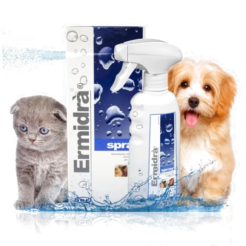 ICF Ermidrà® Spray Waterless Dry Shampoo Moisturising Wash for Dogs & Cats Itchy Dry Smelly or Allergy Prone Sensitive Skin 300 ml