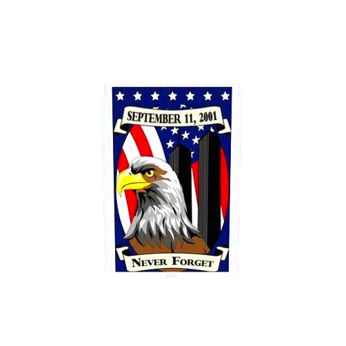 FlagImporter Corgi Never Forget 911 Garden Flag (24â€x36â€) GFH911 Bare Drive