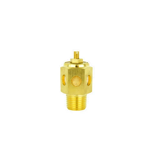 Milton Speed Control Exhaust Muffler, 1/2” MNPT - 40 Micron Sintered Bronze Silencer/Diffuse Air & Noise Reducer - Box of 10