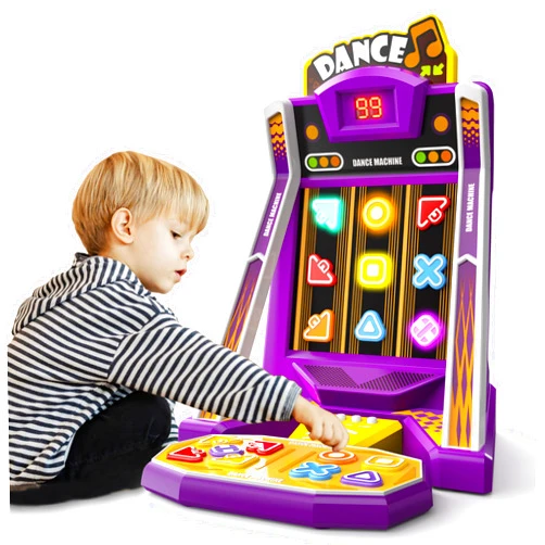 Bestbase Finger Dance Machine Toys for Ages 5-7, Mini Arcade Machine Button Game with 2 Game Modes, Recognize Color and Shape Challenge Memory Game, Arcade Machine Games Desk Toys for Home Party Birthday Gifts