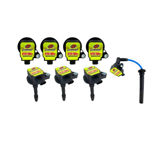 Granatelli Motorsports 28-1818SF Street Fighter Series Coil-On-Plug Coil And Connector Kit w/Coil Packs 0 Ohms Resistance 35000 Volts Street Fighter Series Coil-On-Plug Coil And Connector Kit