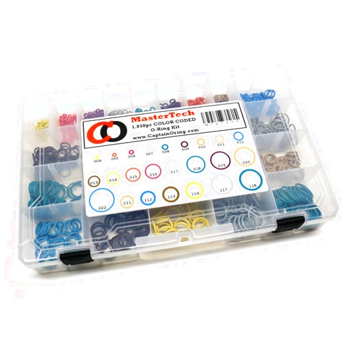 Captain O-Ring Master TECH Color Coded Paintball 1,050 Piece O-Ring Box Kit - Necessity for All Stores, Fields, Techs!