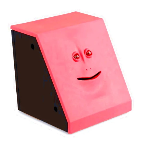 GUCHENSHAN Face Bank Face Money Eating Box Piggy Bank for Coins Box It is a Novelty Toy and Gift for Kids.(red)