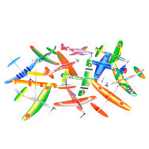 Big Mo's Toys 24 Pack 8 Inch Glider Planes - Birthday Party Favor Plane, Great Prize, Handout Glider, Flying Models, Two Dozen