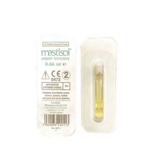 Mastisol Liquid Adhesive 2/3mL Single Vial -No Irritation -Hypoallergenic
