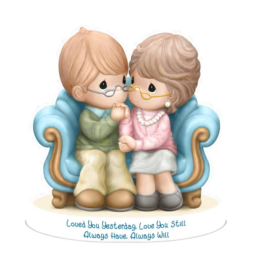 The Hamilton Collection Precious Moments Loved You Yesterday. Love You Still. Always Have. Always Will. Figurine