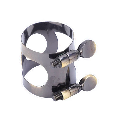 Alomejor Saxophone Ligature, Mouthpiece Ligature Fastener Even Tone Secure for Sax (Blue Antique)