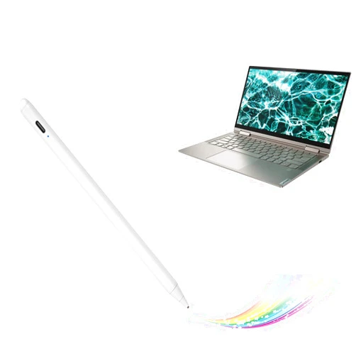 Bbata Active Stylus for Lenovo Yoga 7i/9i 2-in-1 Pen, Electronic Digital Pencil Compatible with Lenovo Yoga 7i/9i Stylus Pens,Good for Sketching and Note-Taking Pens with Type-C Rechargeable, White