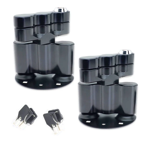 Wisdour Pack Mount Lock, Key Lock, Fuel Pack Mount Lock for RotopaX RX-LOX-PM, 2 Pack, Black