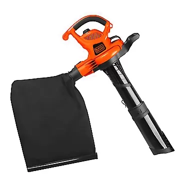 BLACK+DECKER 3-in-1 Electric Leaf Blower, Leaf Vacuum, Mulcher, 12-Amp (BV6600) 3-in-1 Leaf Blower