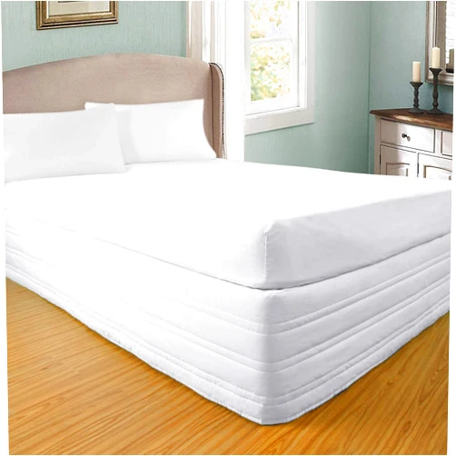 Ramesses Polyester Blended Quilted Bed Skirt, Sagging Sense Enhanced，Anti-Wrinkle, Fade Resistant Dust Ruffle with Classic 14