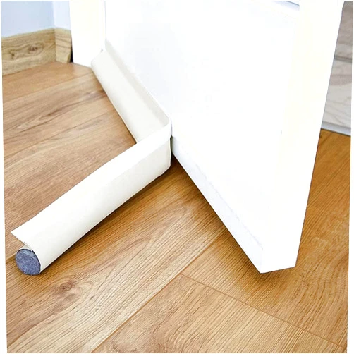 LYTON Door Sealing Strips, Bottoom Draft Stopper Weather Stripping Door Sweep Under Door Draft Blocker Insulator Weatherstrip House Acoustic Foam (White)