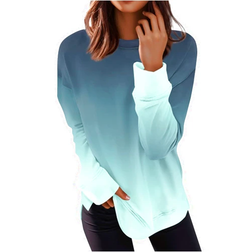 Generic Vintage Sweatshirt,Women's Casual Long Sleeve Tops Round Neck Sweatshirts Cute Loose Fit Plus Size Pullover