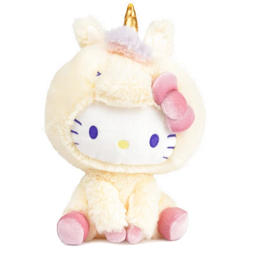 GUND Sanrio Hello Kitty Unicorn Plush Toy, Premium Stuffed Animal for Ages 1 and Up, Yellow, 6”