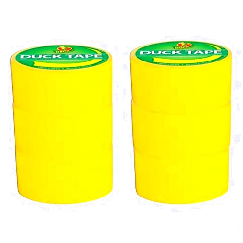 Duck Color Duct Tape, 6-Roll, Yellow (1304966_C)