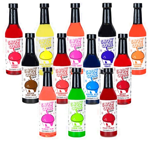 Shave-ice-syrups 12.7oz Snow Cone Syrups (12 Pack)