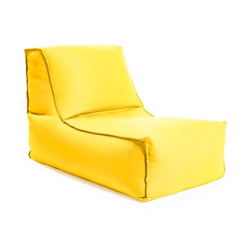 Gouchee Home Alpine Outdoor/Indoor Bean Bag Lounger Chair with Back Rest Filling Included for Patio and Outdoors Yellow