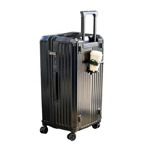 MUdson Trunk Travel Trolley Case 24''26''28''30''32''34''36'' Luggage Suitcases On Wheels Carry-on Suitcase Rolling Luggage Durable (Color : Black, Size : 36-inch)
