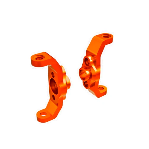 Traxxas 9733-ORNG Caster blocks, 6061-T6 Alum (Orange-Anodized) (Left & Right)