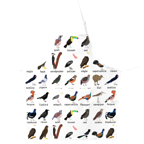 G2TUP Bird Aprons With Pockets Bird Lover Gifts Bird Species Apron Bird Kitchen Apron Bird Themed Apron Bird Nerd Gifts