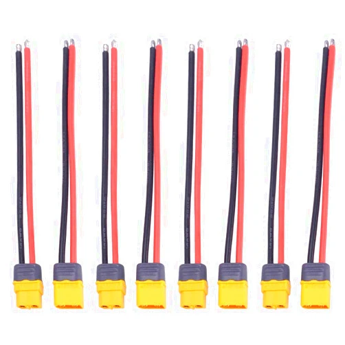 Onyehn 4 Pairs 150mm 12AWG Silicon Wire XT60H Plug Male and Female Connector for RC Lipo Battery FPV Racing Drone,with Sheath Housing Cover