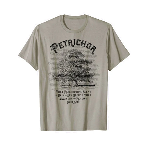 Jason Travis Ott Petrichor - The Scent of Rain - Grandiloquent Word T-Shirt