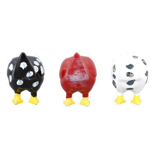 HUONIU 3Pcs Funny Chicken Butt Refrigerator Magnets, Colorful Resin Decorative Magnets for Fridge, Unique Kitchen Ornaments, Ideal Gift Choice