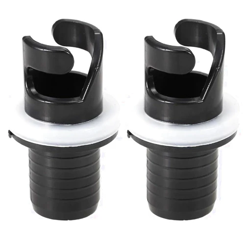 Jowxsx 2 Pcs Black Boats Air Foot Pumps Hose Adapter Inflatable Kayak Air Valves Adapter Kayak Foot Pumps Valves Adapter for Inflatables，Kayaking
