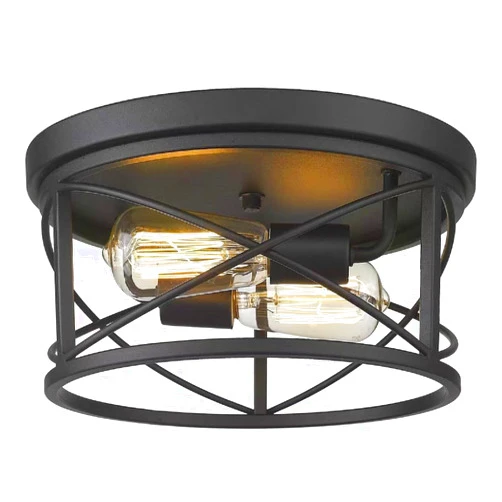 Generic Industrial Style Close to Ceiling Light Fixture, Wall Mounted Chandelier for Living Room, Dining Room, Bedroom