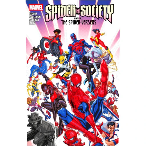 By Alex Segura (Author), Steve Godleski (Illustrator), Ruairi Coleman (Illustrator), Salvador Larroca (Illustrator), Pete Woods (Cover Art) & 1 more Spider-Society: Enter...the Spider-Versers