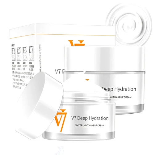 Rednow Moisturizing Cream,V7 Deep Hydration Waterlight Makeup Cream, V7 Korea Cream Face Moisturizer for All Skin Type,Natural Cream Young Skin Water(2 PCS)