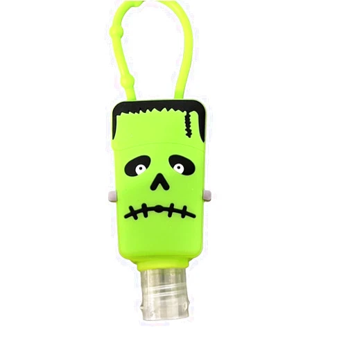Hidd_ntr_asur_s Green Frankenstein Silicone Hand sanitizer Holder and Bottle