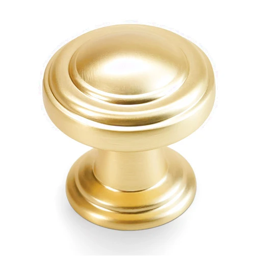 POVEFONK 10 Pack Brushed Brass Kitchen Cabinet Knobs Gold Drawer Knobs Kitchen Cabinet Hardware Zinc Alloy Kitchen Handles Drawer Knobs Dresser Handles