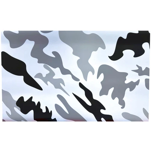 MJVINYL Camo Matte Finish Camouflage Vinyl Film Wrap Decal Air Bubble Free Black White Baby Gray Gray+ Free Tool Kit (108