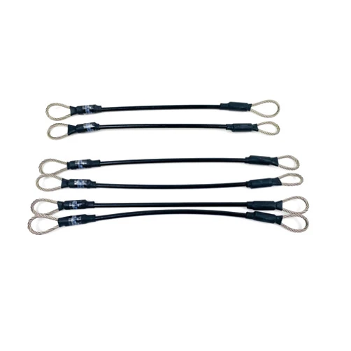 HFP Can Am Defender Max Extended Door Cables 2022-Present HD10 NEW STYLE FULL DOORS - Longer Than OEM Cables - Full Kit Fits Four Doors - Longer Limit Straps For a Wider Door Opening