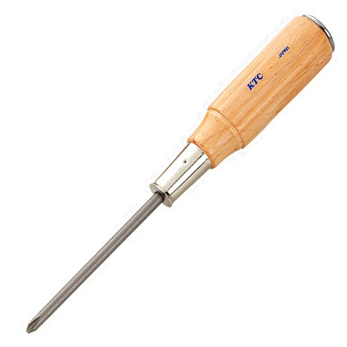 KTC Kyoto Tools (KTC) PD-1 Wooden Handle Driver Cross Through Type