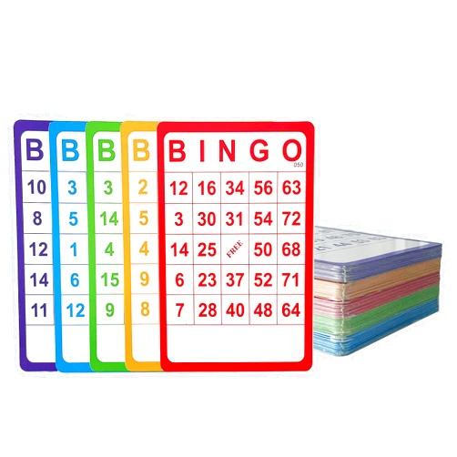 Yuanhe 100 Bingo Cards Resuable Bingo Paper Game Cardstock Bulk, 5 Colors