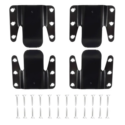 Komokeru Metal Sectional Couch Connectors, 4 PCS Universal Sectional Sofa Furniture Interlocking Sectional Sofa Fastener Software Bracket with Screws for for Loveseat, Chair, Recliner
