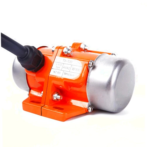BIZOEPRO Vibrating Vibration Motor 100W Mini Industrial Concrete Vibrator Single Phase Aluminum Alloy AC 110V 3600rpm Shaker Motor Table