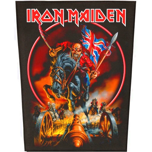 Iron Maiden XLG Iron Maiden England '88 Back Patch Tour Metal Battle Jacket Sew On Applique