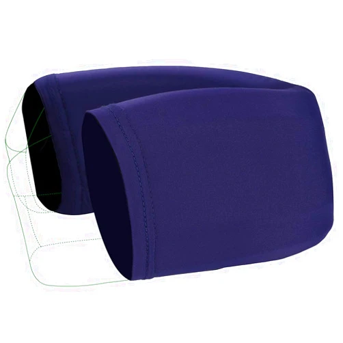 Velpeau Cover Sleeve for Neck Brace & Cervical Collar for Men & Women, Dust Cover, Comfortable Wearing While Sleeping, Working, Breathable Sweat-Absorbent, Quick Dry (Blue, Large)