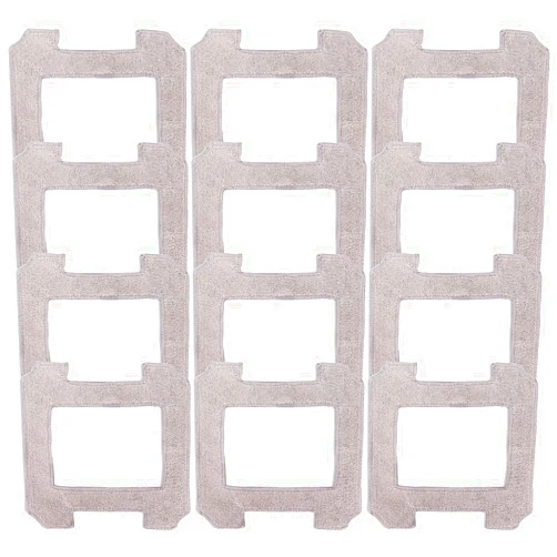 GreeSuit 12 PCS Washable Cleaning Rag Mop Cloths for WINBOT W1 / W1 Pro/ W2 Omni/ W2 Window Vacuum Cleaner Robot Mop Pad Accessories