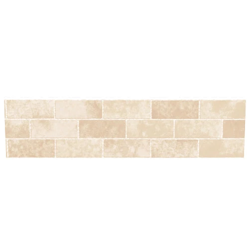 Fine Decor FDB50029 Cream Stone Tile Peel Stick Border, White & Off-White